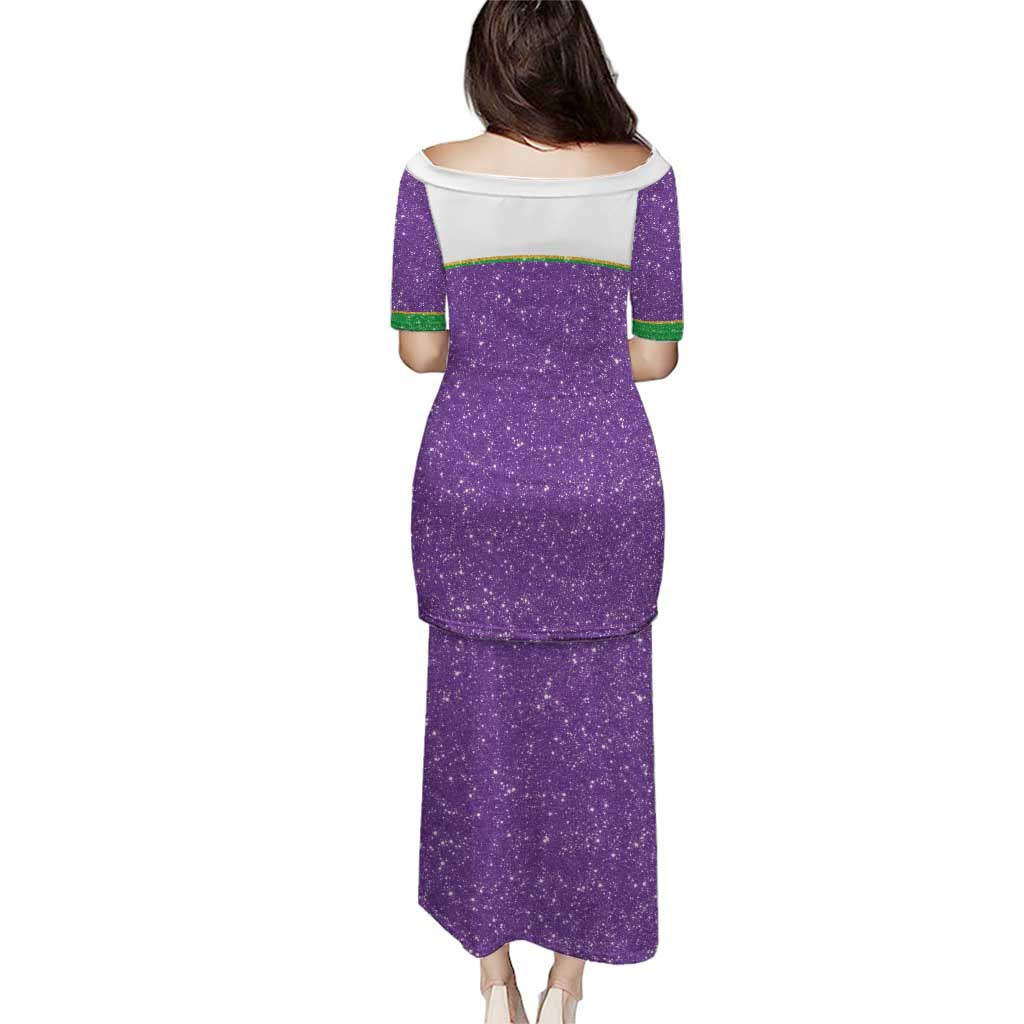 Mardi Gras Crawfish Puletasi Western Yoke Glitter Style