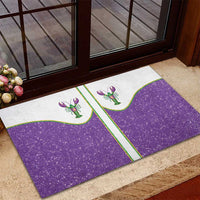 Mardi Gras Crawfish Rubber Doormat Western Yoke Glitter Style