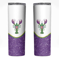 Mardi Gras Crawfish Skinny Tumbler Western Yoke Glitter Style