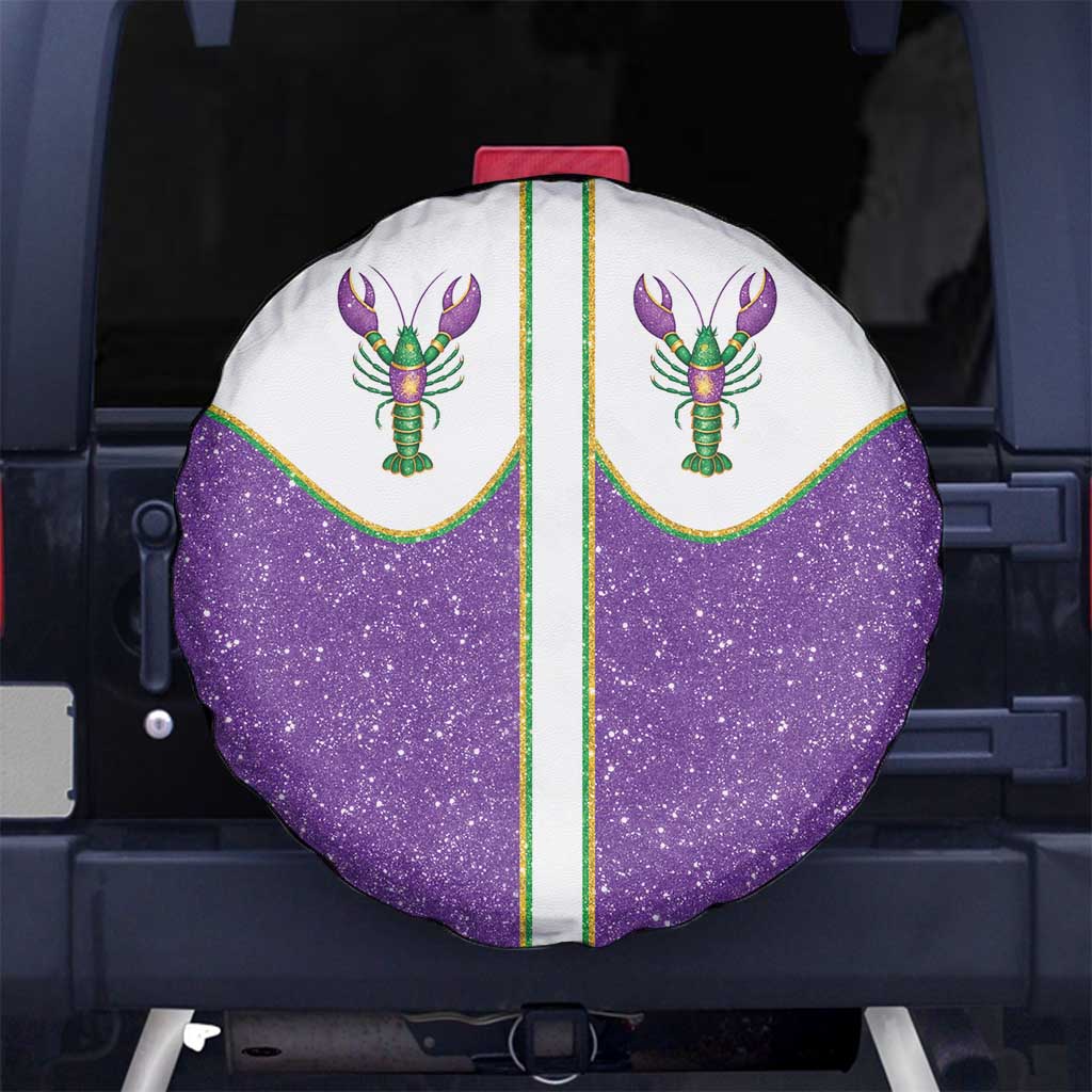 Mardi Gras Crawfish Spare Tire Cover Western Yoke Glitter Style