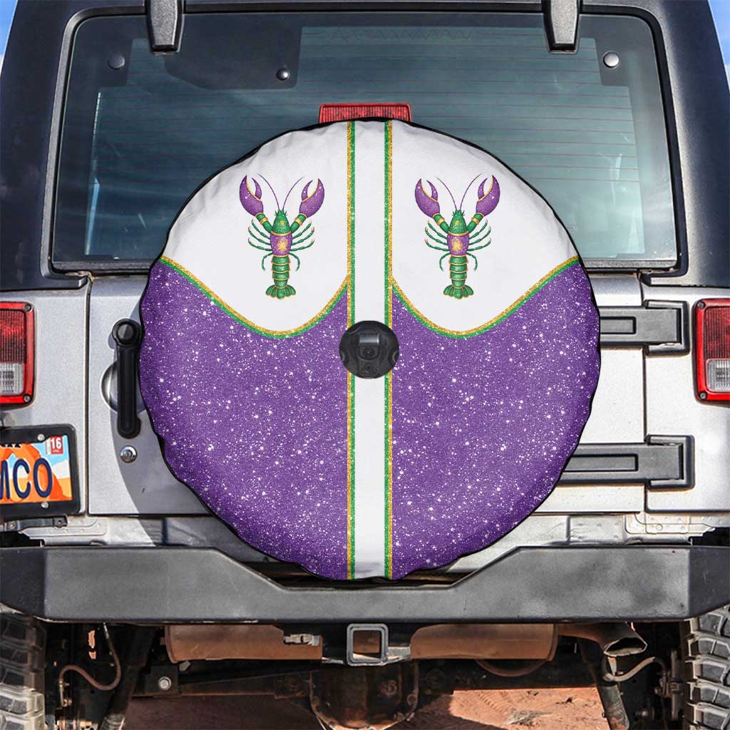 Mardi Gras Crawfish Spare Tire Cover Western Yoke Glitter Style