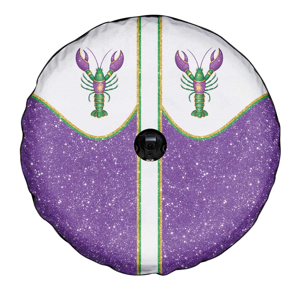 Mardi Gras Crawfish Spare Tire Cover Western Yoke Glitter Style