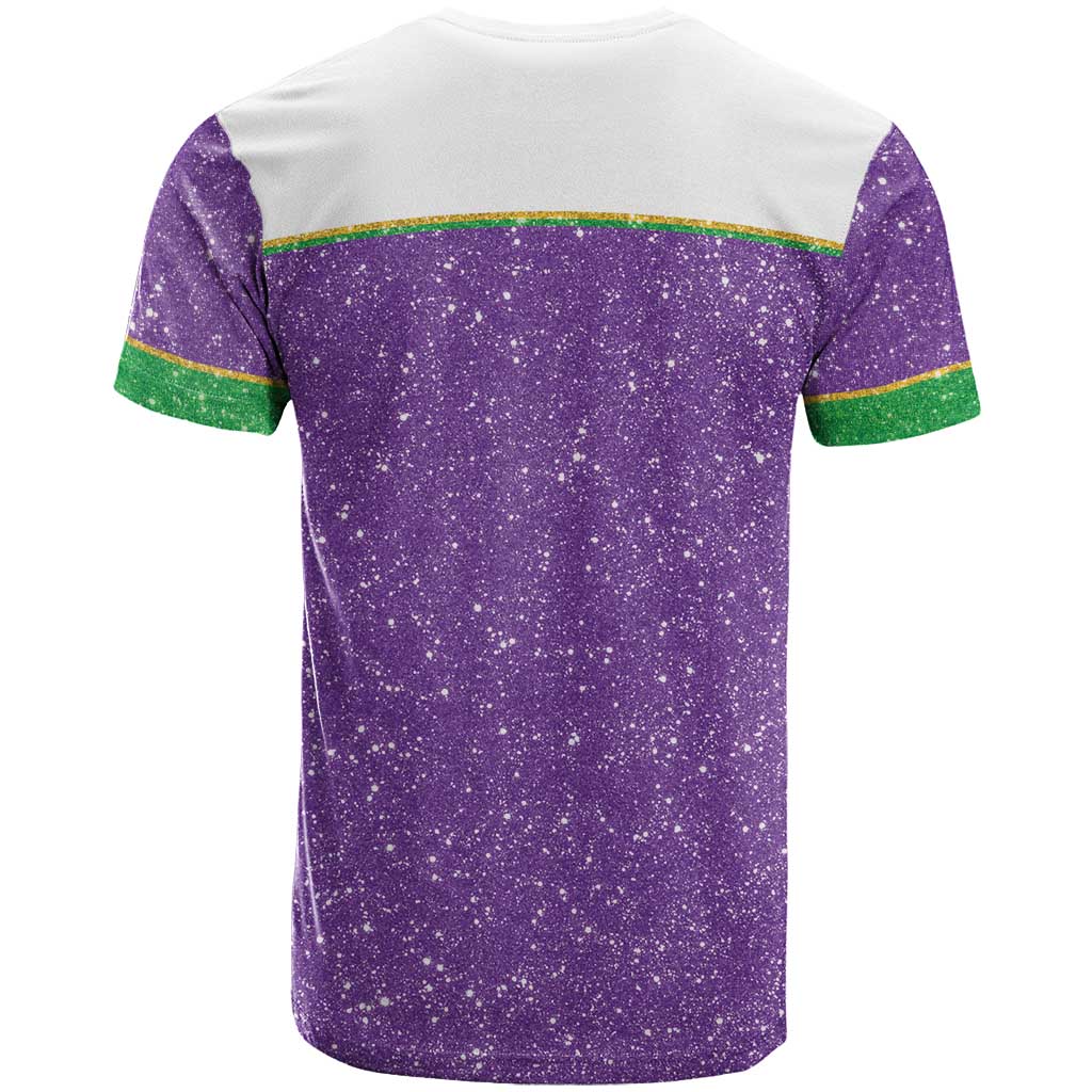Mardi Gras Crawfish T Shirt Western Yoke Glitter Style