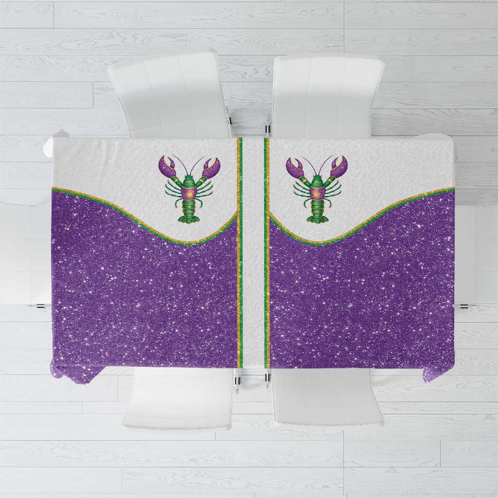 Mardi Gras Crawfish Tablecloth Western Yoke Glitter Style
