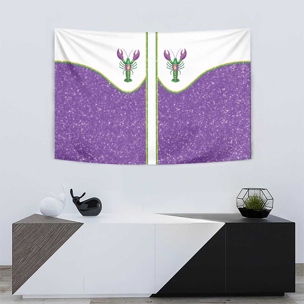 Mardi Gras Crawfish Tapestry Western Yoke Glitter Style
