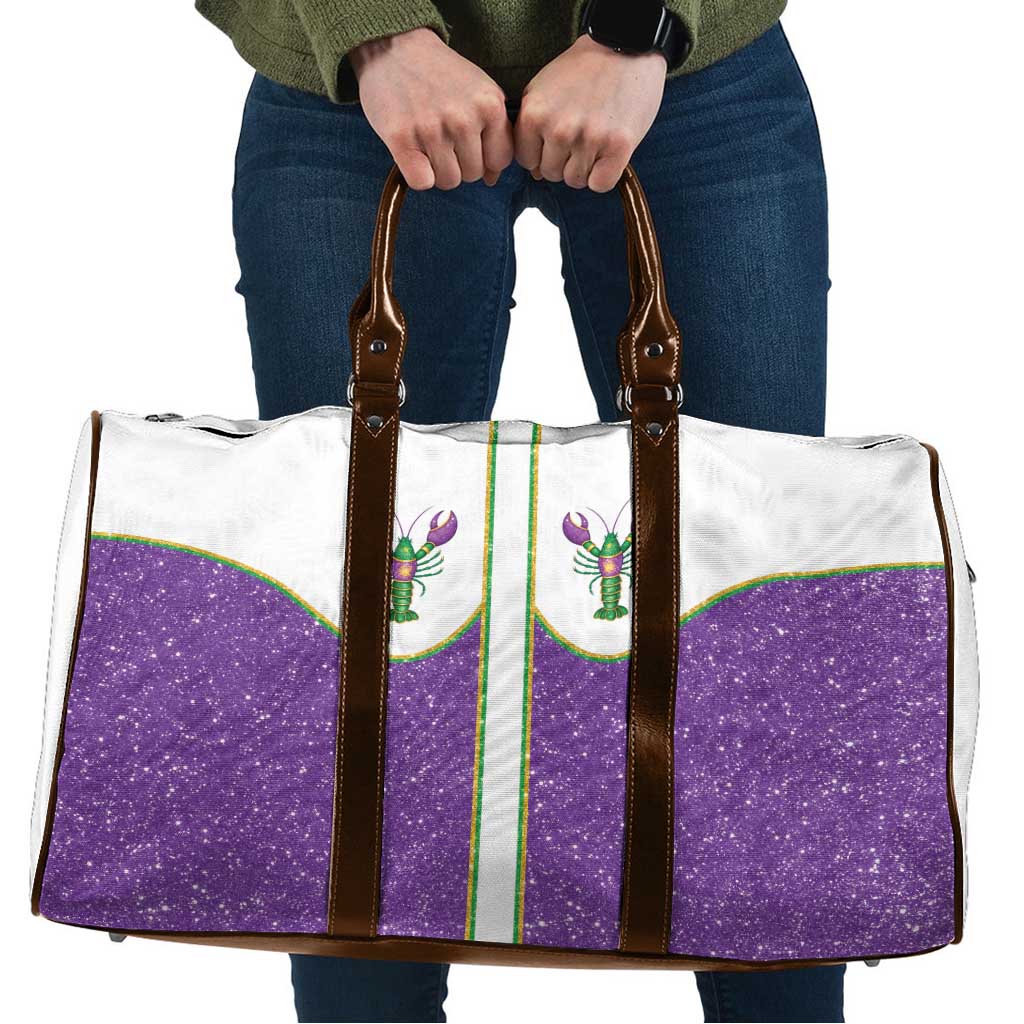 Mardi Gras Crawfish Travel Bag Western Yoke Glitter Style
