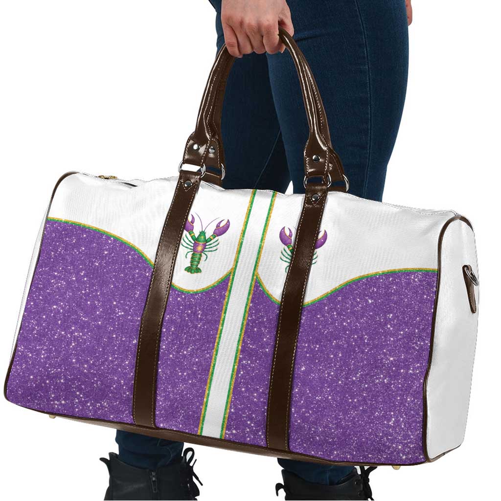 Mardi Gras Crawfish Travel Bag Western Yoke Glitter Style