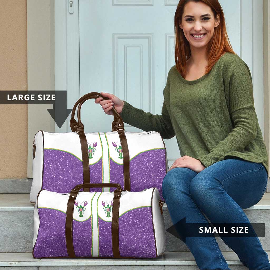 Mardi Gras Crawfish Travel Bag Western Yoke Glitter Style