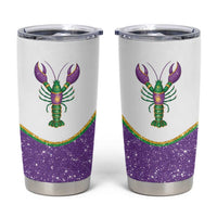 Mardi Gras Crawfish Tumbler Cup Western Yoke Glitter Style