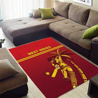 West Indies Cricket Area Rug Vintage Style