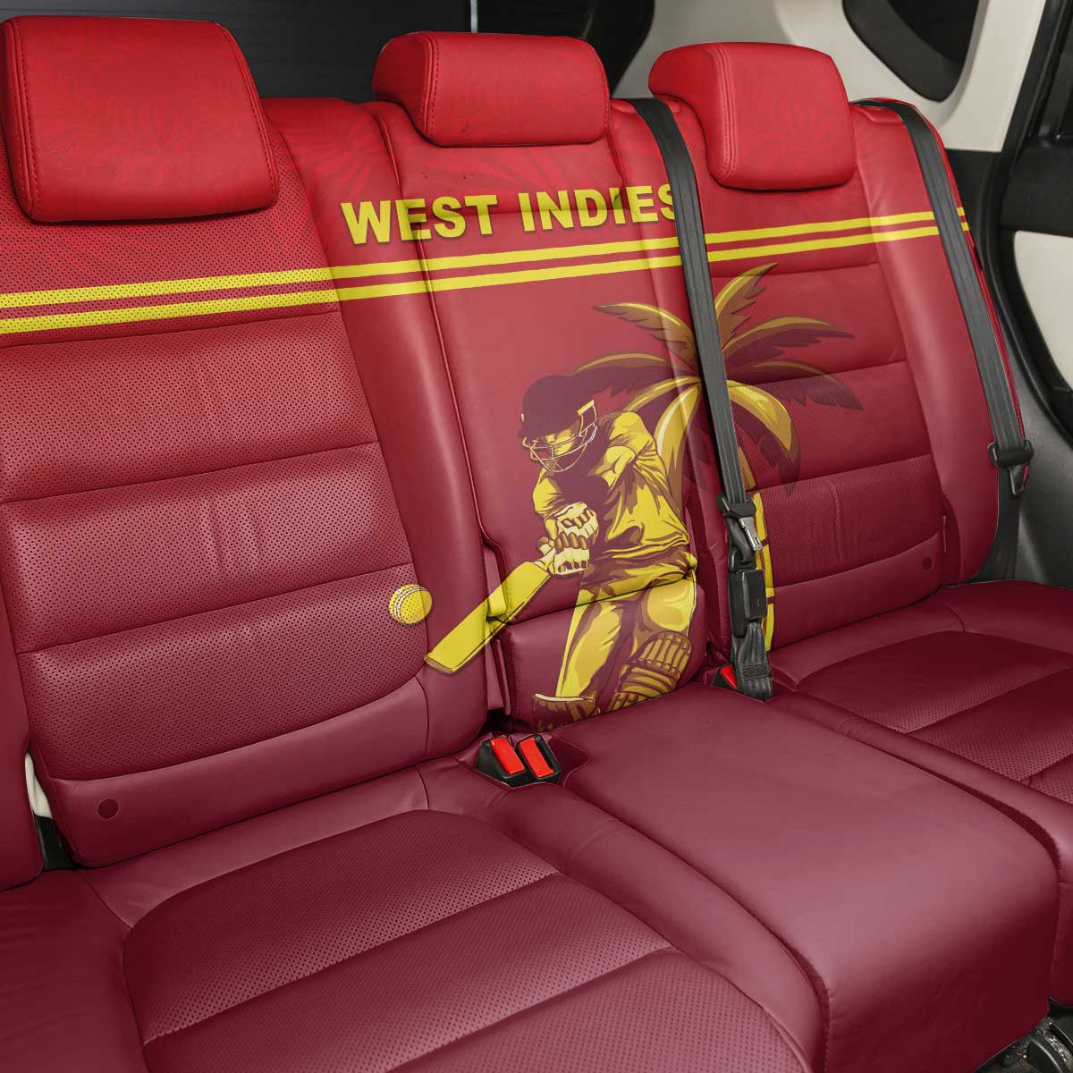 West Indies Cricket Back Car Seat Cover Vintage Style