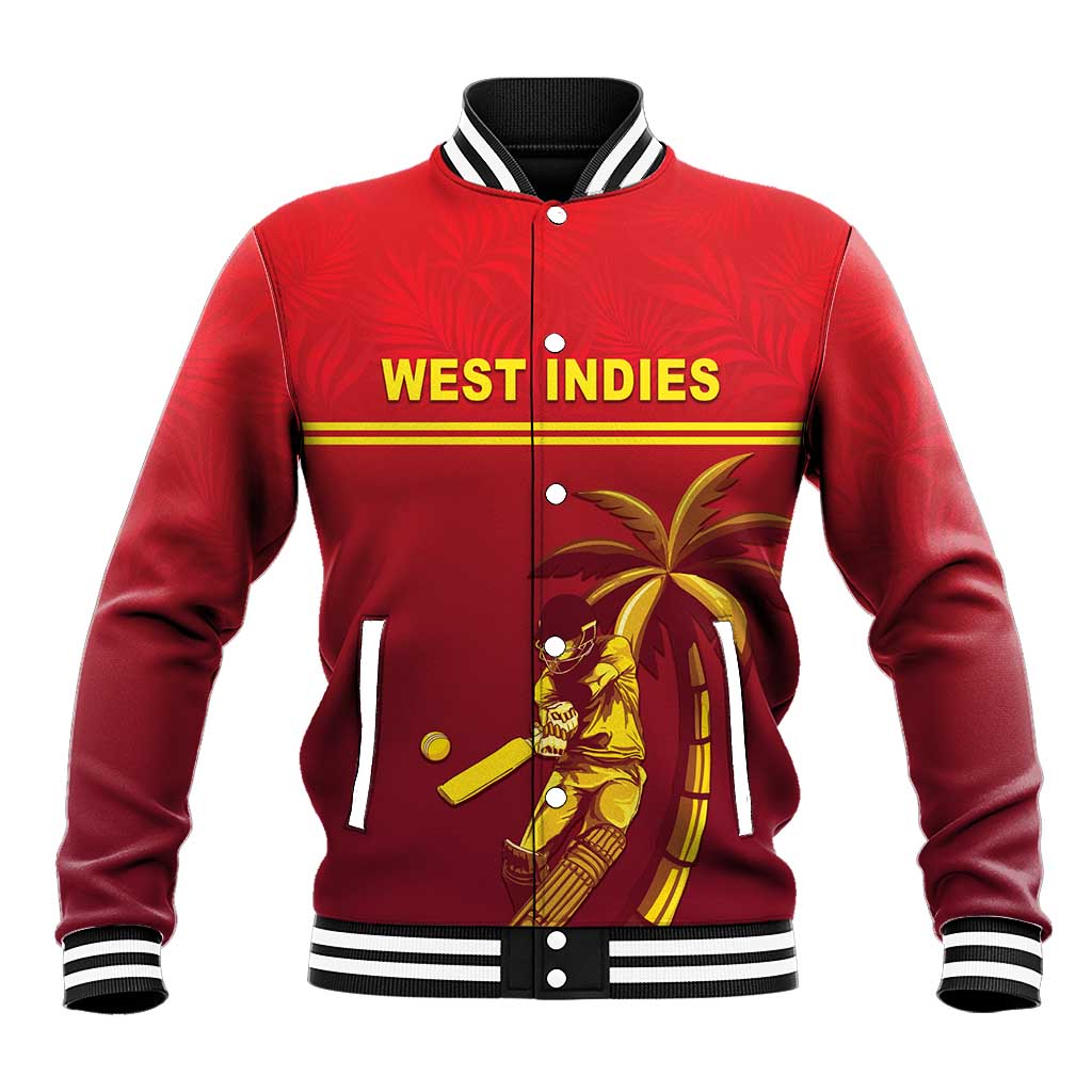 Custom West Indies Cricket Baseball Jacket Vintage Style