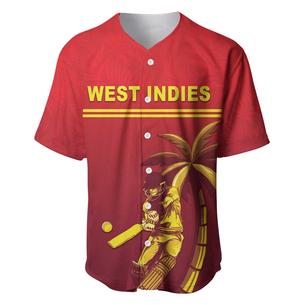 Custom West Indies Cricket Baseball Jersey Vintage Style