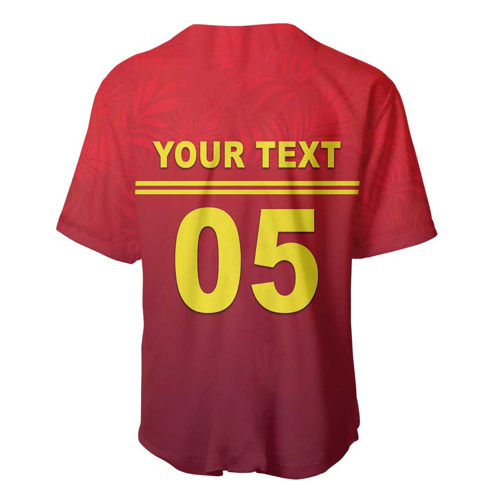 Custom West Indies Cricket Baseball Jersey Vintage Style