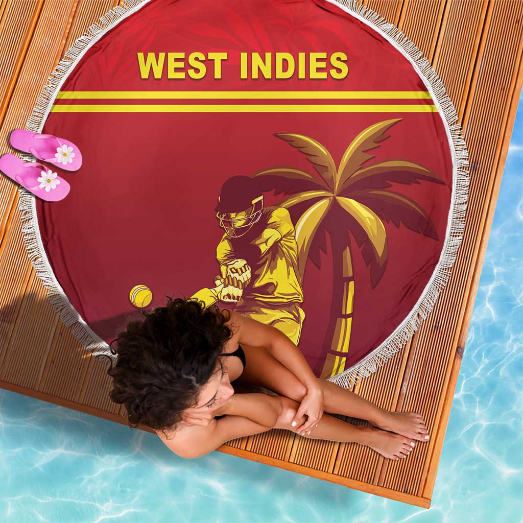 West Indies Cricket Beach Blanket Vintage Style