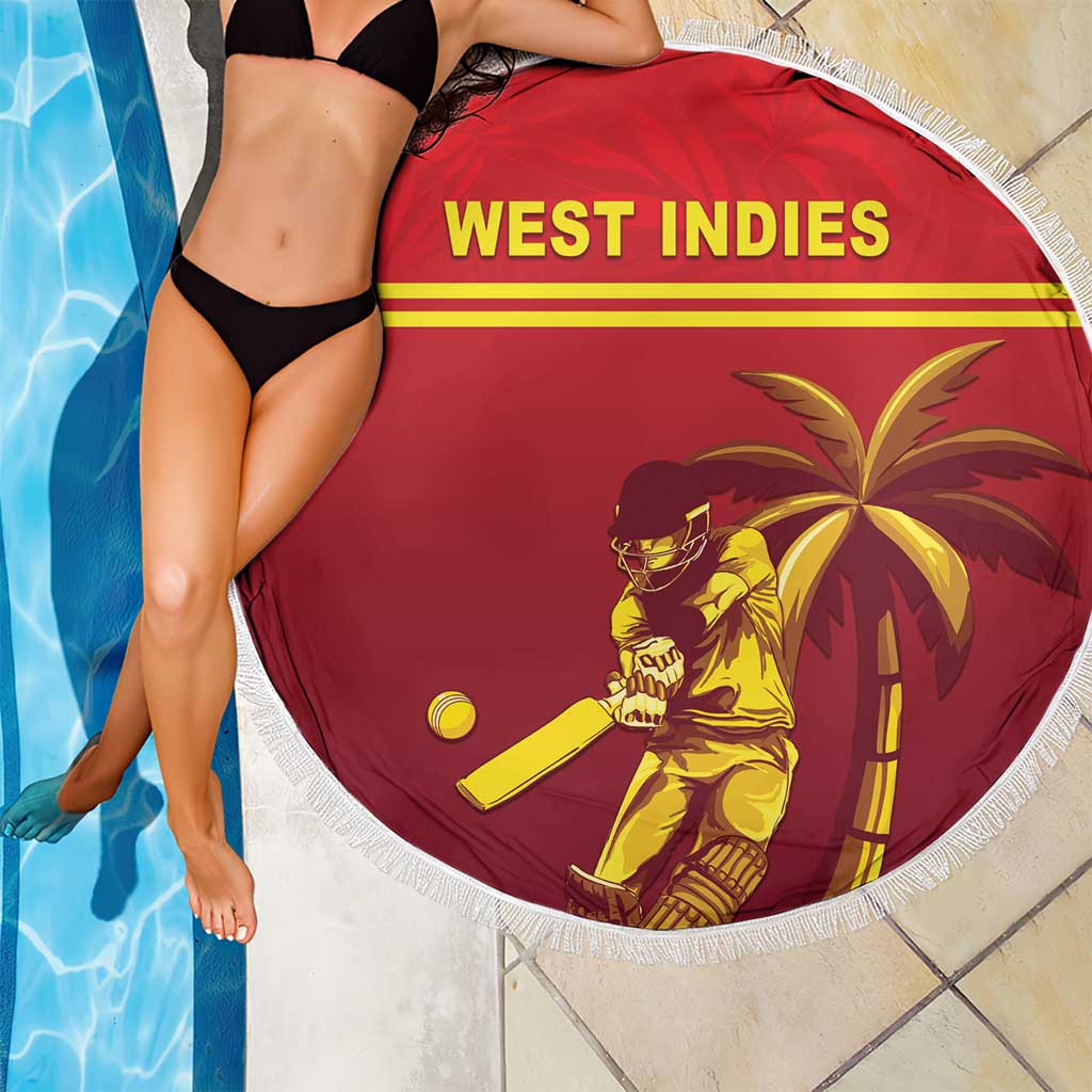 West Indies Cricket Beach Blanket Vintage Style