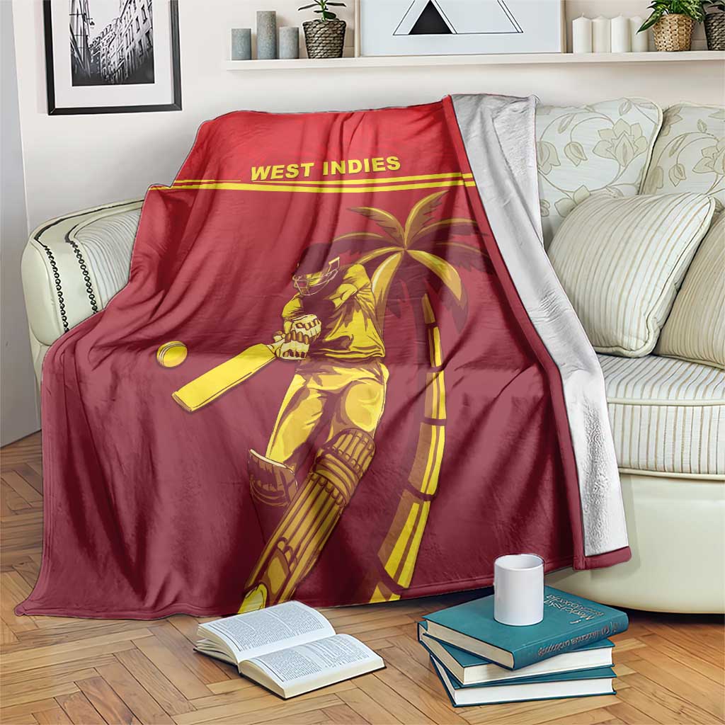 West Indies Cricket Blanket Vintage Style