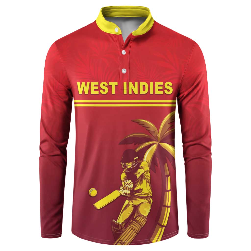 Custom West Indies Cricket Button Sweatshirt Vintage Style
