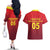 Custom West Indies Cricket Couples Matching Off The Shoulder Long Sleeve Dress and Hawaiian Shirt Vintage Style