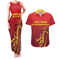 Custom West Indies Cricket Couples Matching Tank Maxi Dress and Hawaiian Shirt Vintage Style