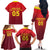 Custom West Indies Cricket Family Matching Off The Shoulder Long Sleeve Dress and Hawaiian Shirt Vintage Style