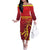 Custom West Indies Cricket Family Matching Off The Shoulder Long Sleeve Dress and Hawaiian Shirt Vintage Style