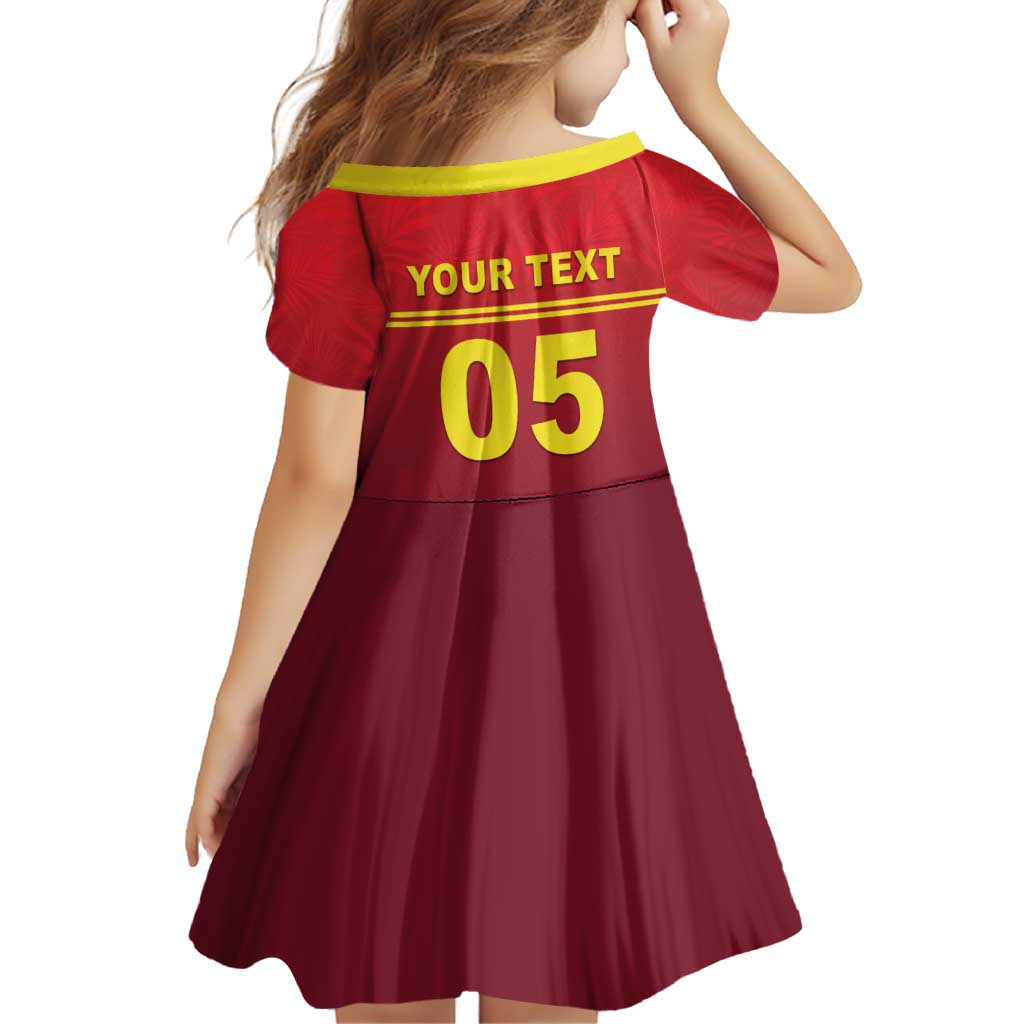 Custom West Indies Cricket Family Matching Off Shoulder Short Dress and Hawaiian Shirt Vintage Style