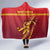West Indies Cricket Hooded Blanket Vintage Style