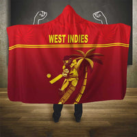 West Indies Cricket Hooded Blanket Vintage Style