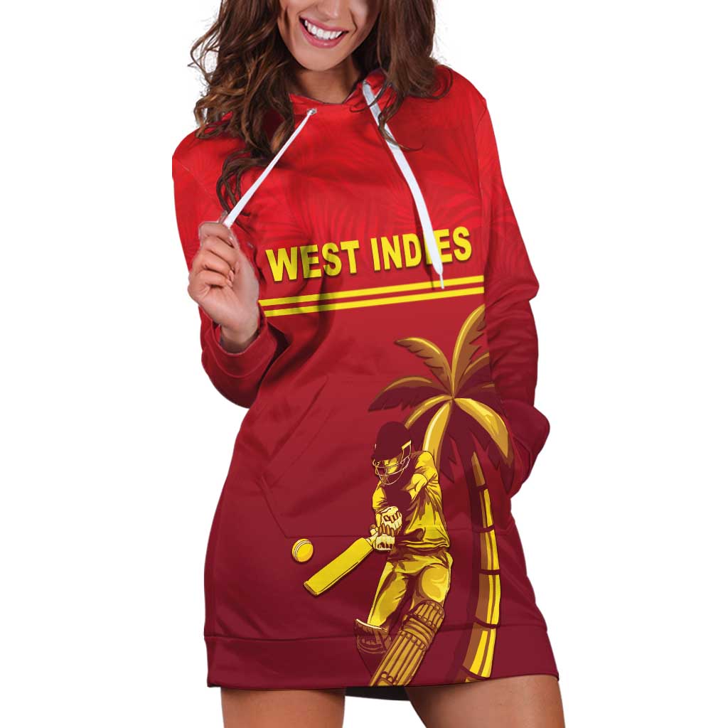 Custom West Indies Cricket Hoodie Dress Vintage Style