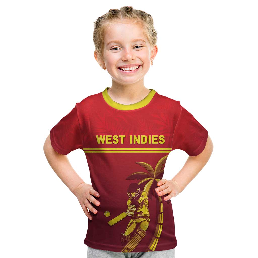 Custom West Indies Cricket Kid T Shirt Vintage Style