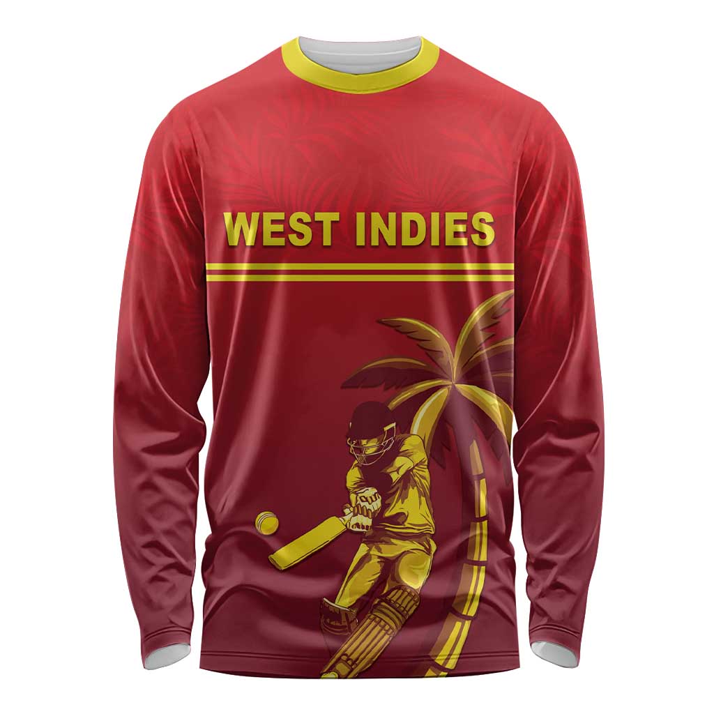 Custom West Indies Cricket Long Sleeve Shirt Vintage Style