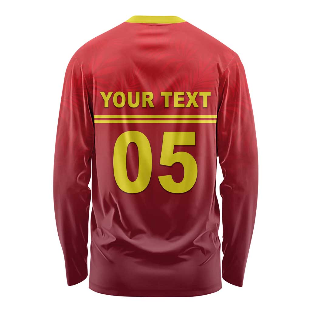 Custom West Indies Cricket Long Sleeve Shirt Vintage Style