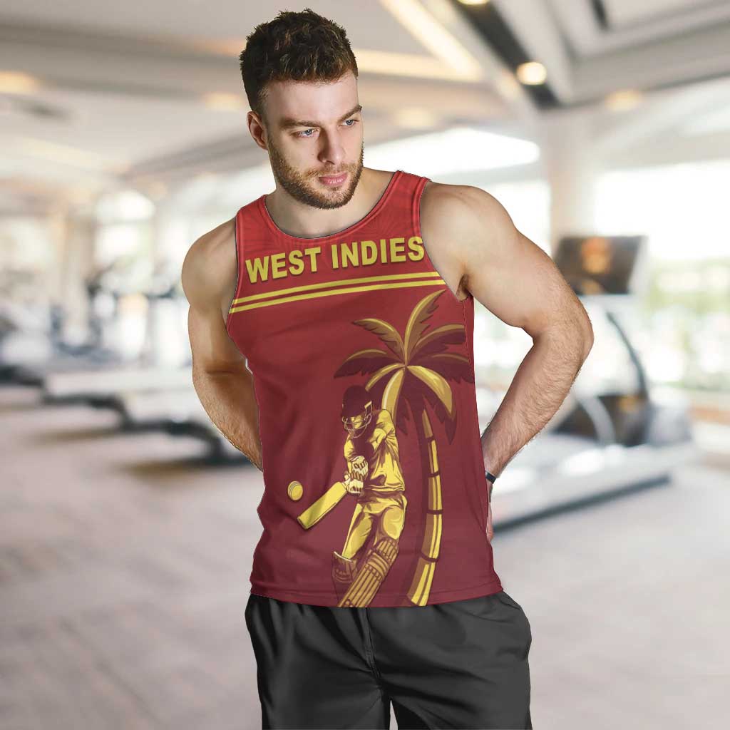 Custom West Indies Cricket Men Tank Top Vintage Style
