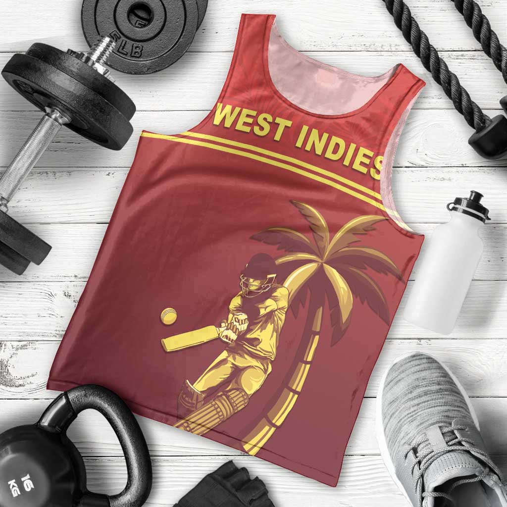 Custom West Indies Cricket Men Tank Top Vintage Style