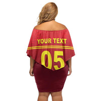 Custom West Indies Cricket Off Shoulder Short Dress Vintage Style
