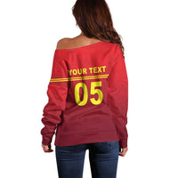 Custom West Indies Cricket Off Shoulder Sweater Vintage Style