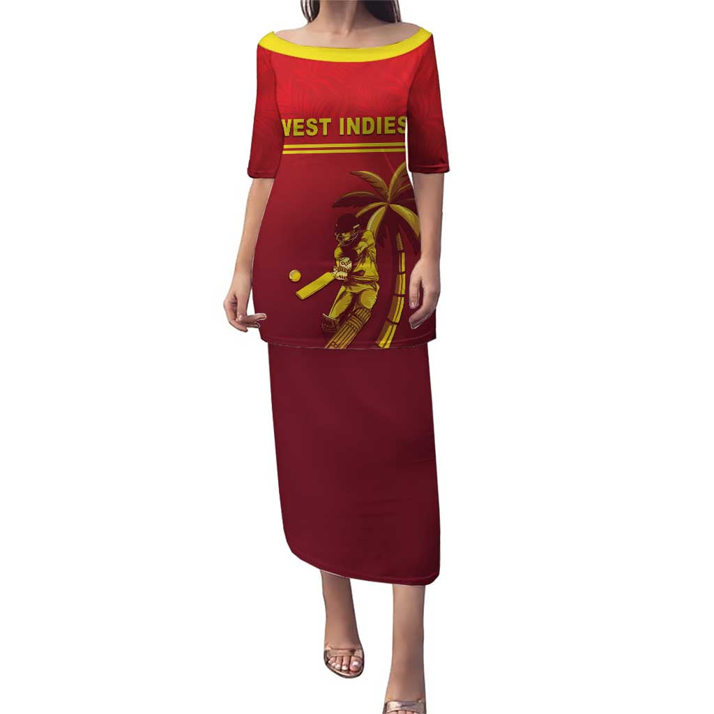 Custom West Indies Cricket Puletasi Vintage Style