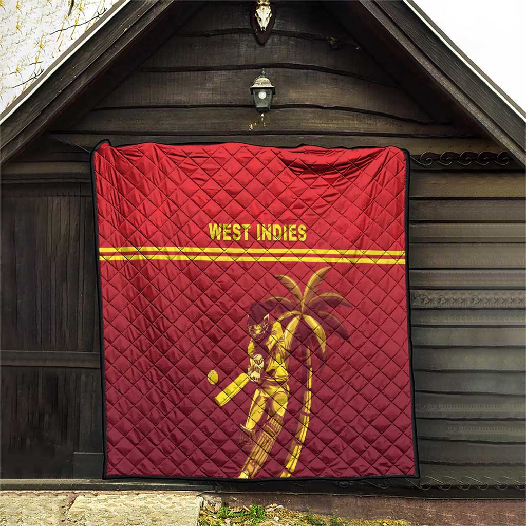 West Indies Cricket Quilt Vintage Style