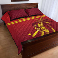 West Indies Cricket Quilt Bed Set Vintage Style
