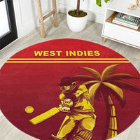 West Indies Cricket Round Carpet Vintage Style