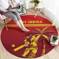West Indies Cricket Round Carpet Vintage Style