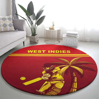 West Indies Cricket Round Carpet Vintage Style