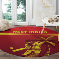 West Indies Cricket Round Carpet Vintage Style
