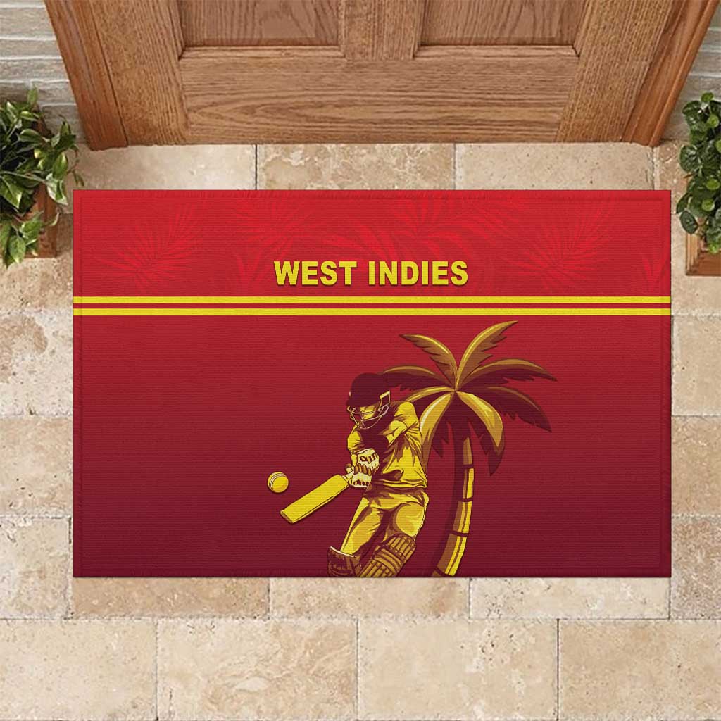 West Indies Cricket Rubber Doormat Vintage Style