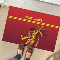 West Indies Cricket Rubber Doormat Vintage Style