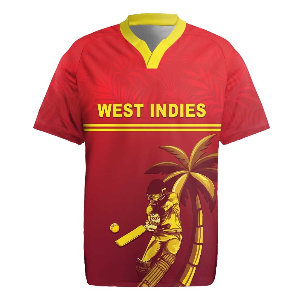 Custom West Indies Cricket Rugby Jersey Vintage Style