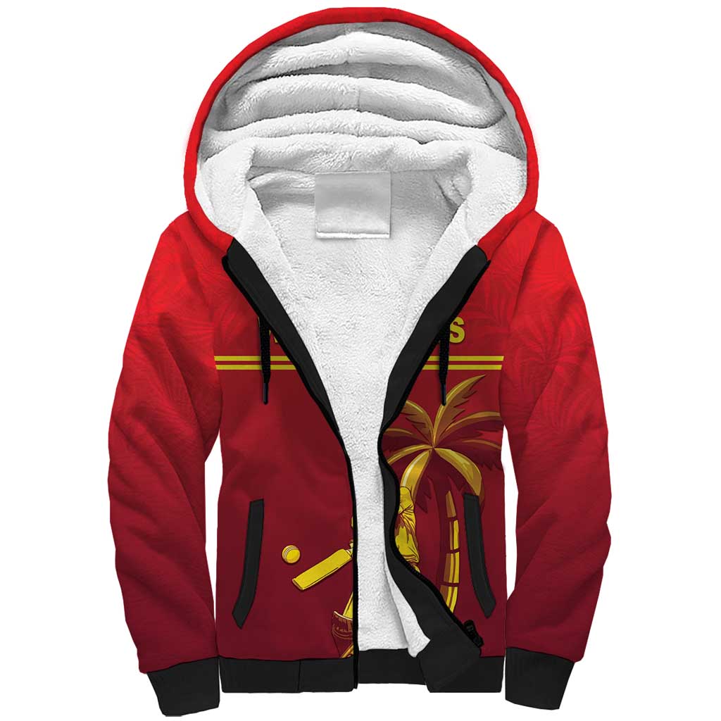 Custom West Indies Cricket Sherpa Hoodie Vintage Style