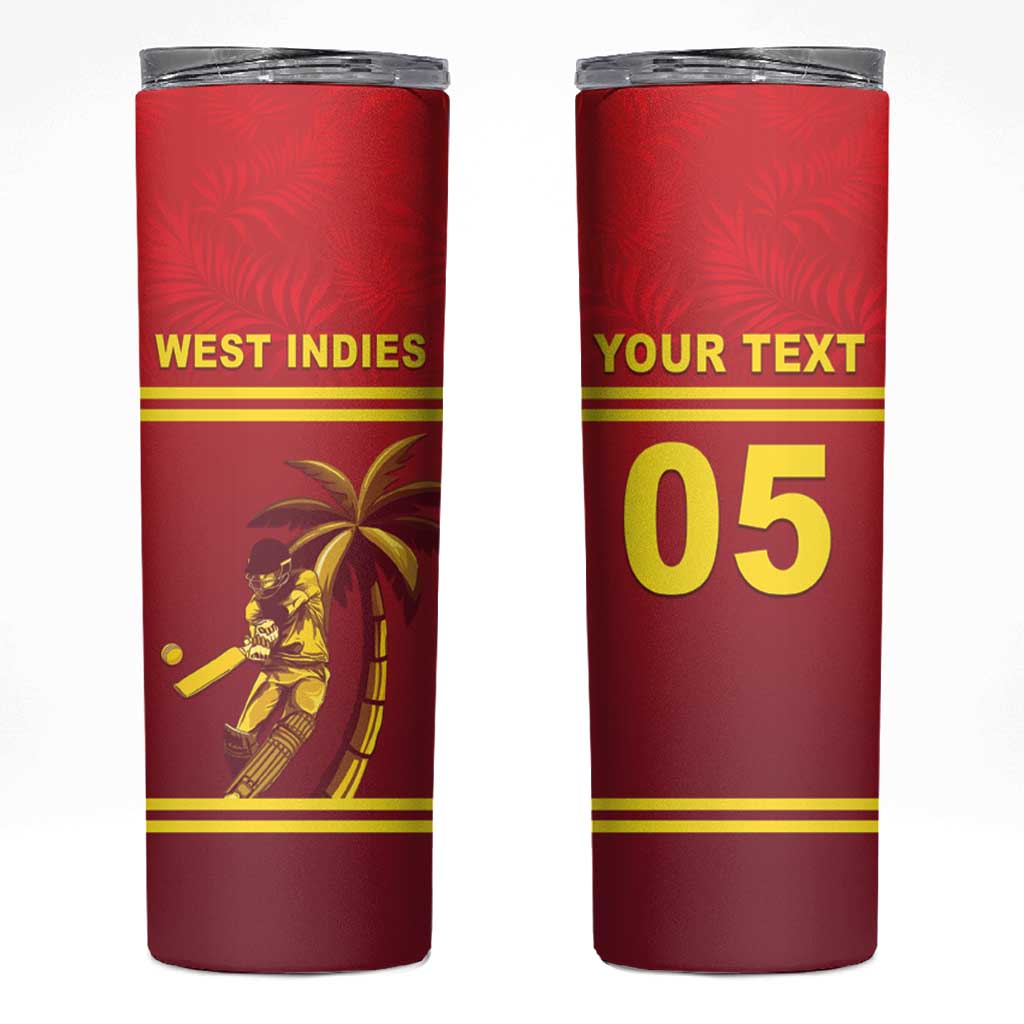 Custom West Indies Cricket Skinny Tumbler Vintage Style