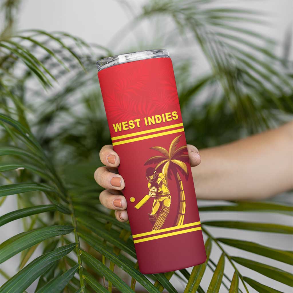 Custom West Indies Cricket Skinny Tumbler Vintage Style